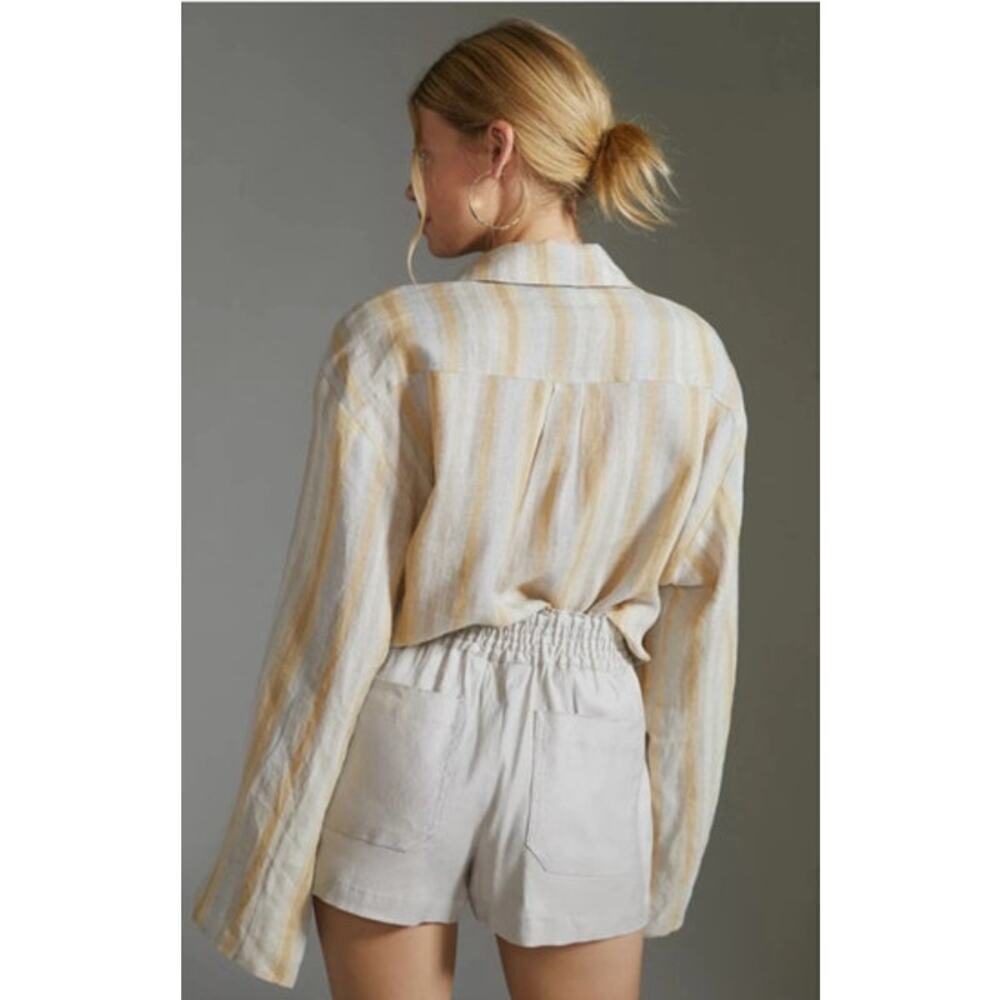 Anthropologie Maeve linen shorts women's size medium - Picture 2 of 7